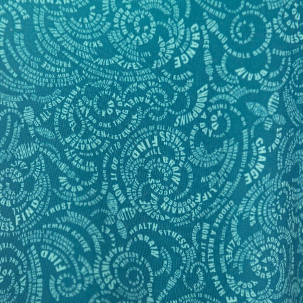 Lululemon Cool Racerback Foli Manifesto Bali Breeze Tofino Teal | 4 - Picture 4 of 8